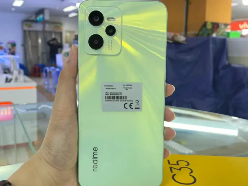 Realme C35 ram 4gb+4gb/128gb baru garansi resmi triple camera 50mp